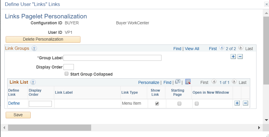 Pagelet personalization 5
