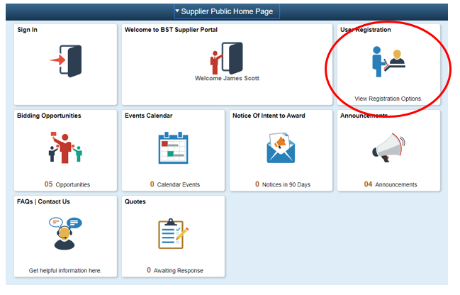 Supplier Public Home Page