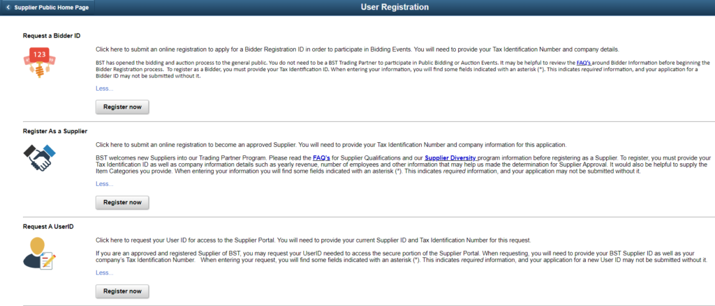 User Registration