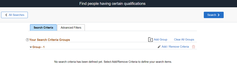 Find people having certain qualifiications