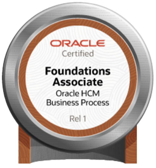 Foundations Associate Oracle HCM Business process Foundations Associate Oracle HCM Business process badge
