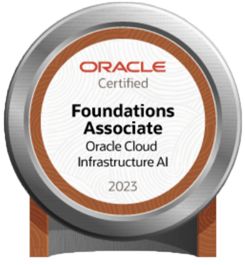 Foundations Associate Oracle Cloud Infrastructure AI Foundations Associate Oracle Cloud Infrastructure AI Badge